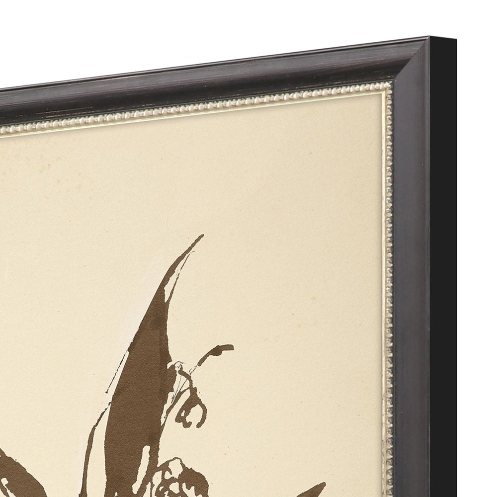 Set Of Four Vintage Line Black Framed Print Wall Art — view 1