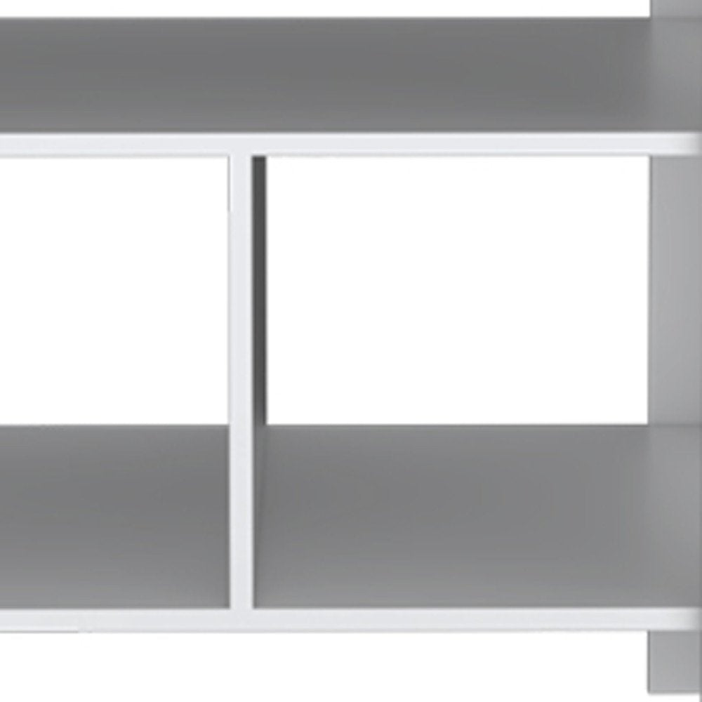 35" Natural and White Wood Kitchen Island With Storage HomeRoots