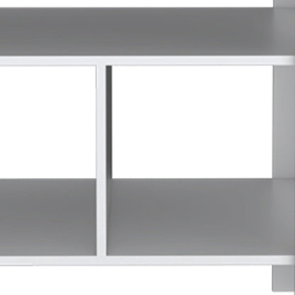 35" Natural and White Wood Kitchen Island With Storage HomeRoots