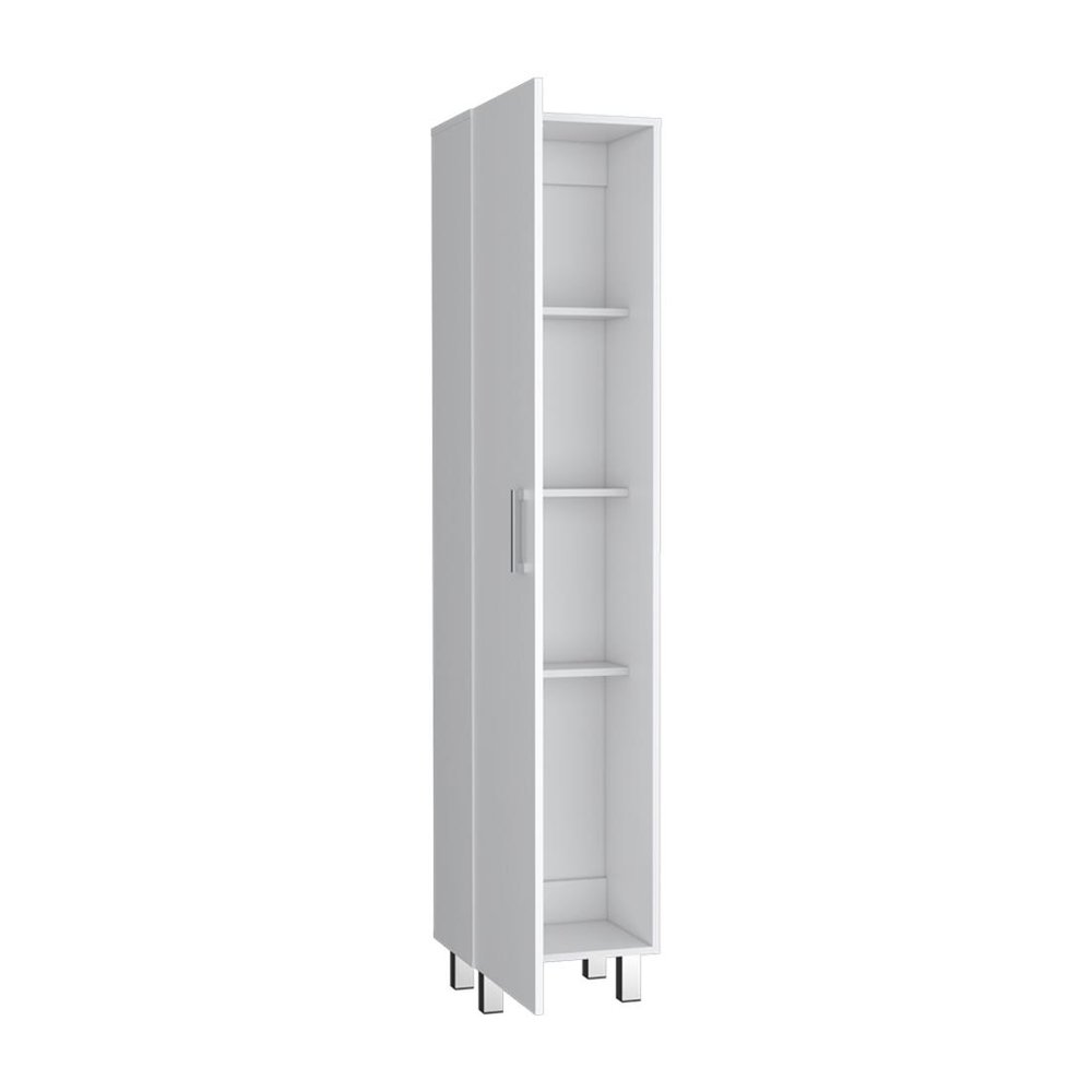 71" White Wood Pantry Or Storage Closet HomeRoots