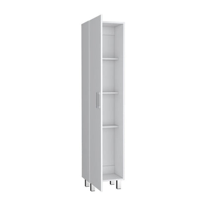 71" White Wood Pantry Or Storage Closet HomeRoots