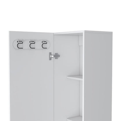 71" White Wood Pantry Or Storage Closet HomeRoots