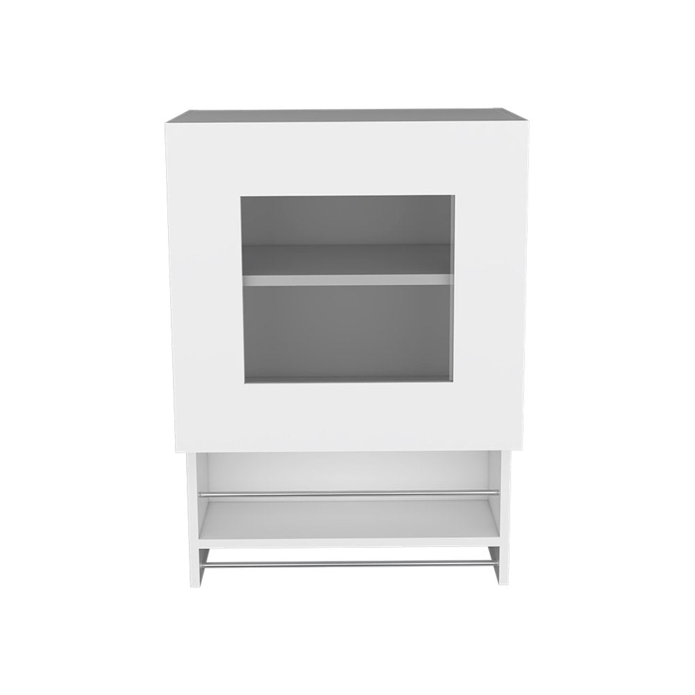 20" White Wall mounted Accent Cabinet With One Shelf HomeRoots
