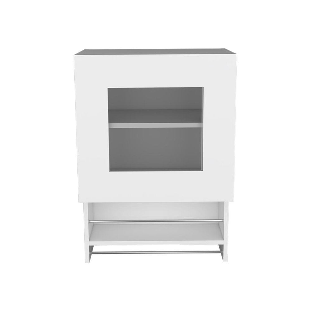 20" White Wall mounted Accent Cabinet With One Shelf HomeRoots
