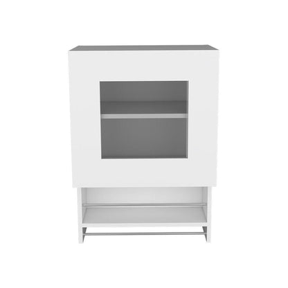 20" White Wall mounted Accent Cabinet With One Shelf HomeRoots
