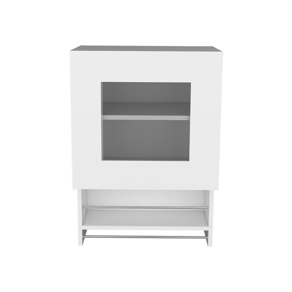 20" White Wall mounted Accent Cabinet With One Shelf HomeRoots