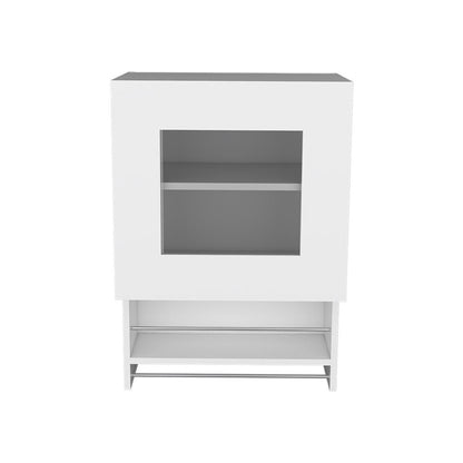 20" White Wall mounted Accent Cabinet With One Shelf HomeRoots