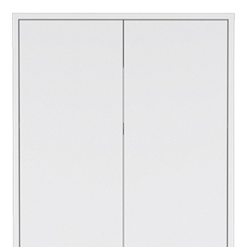 71" White Wood Two Door Pantry Or Storage Closet HomeRoots