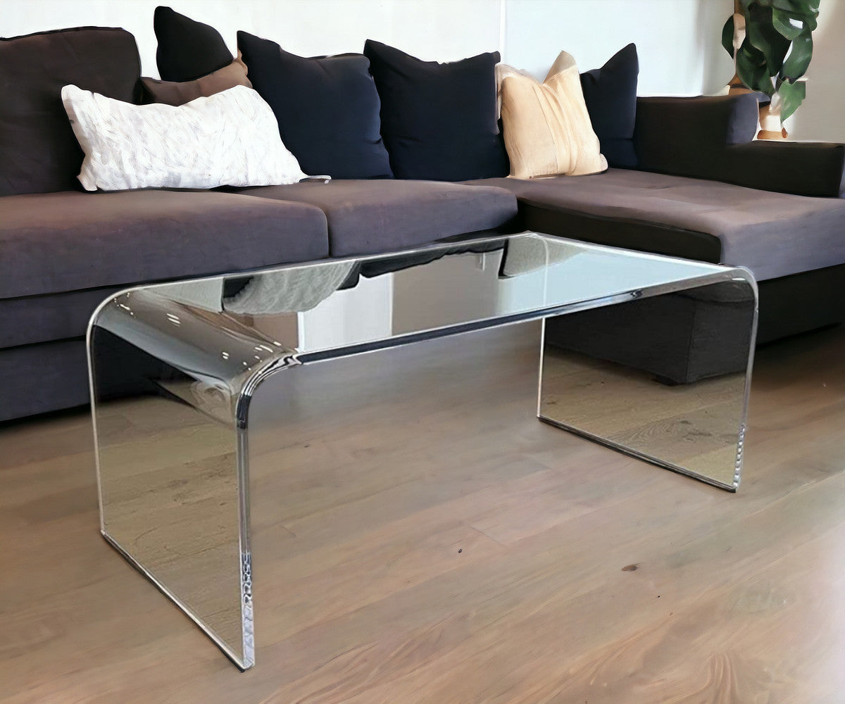 44" Clear Acrylic Coffee Table