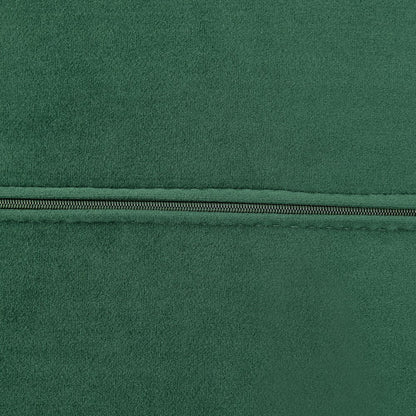 66" Green and Silver Velvet Lounge Chair HomeRoots