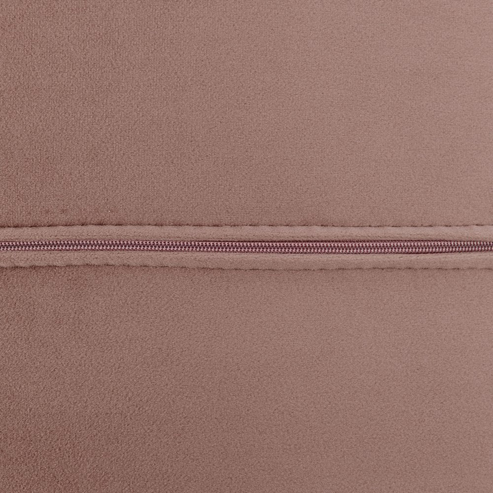 66" Rose and Silver Velvet Lounge Chair HomeRoots