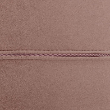 66" Rose and Silver Velvet Lounge Chair HomeRoots