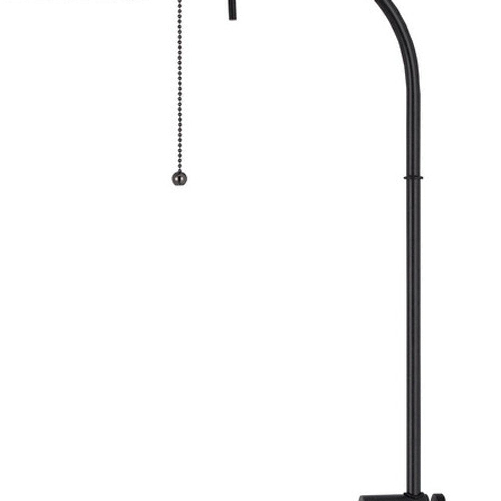 57" Bronze Metal Adjustable Floor Lamp With Bronze Metal Square Shade — view 2