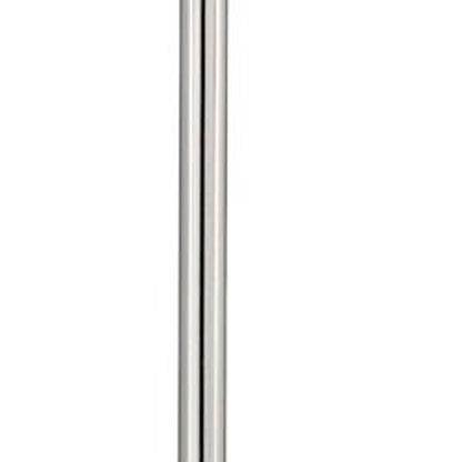 60" Nickel Traditional Shaped Floor Lamp With White Square Shade - FurniFindUSA