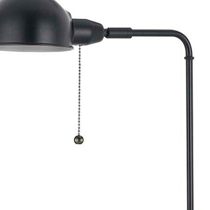 58" Bronze Adjustable Traditional Shaped Floor Lamp With Bronze Dome Shade HomeRoots