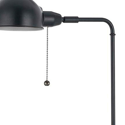 58" Bronze Adjustable Traditional Shaped Floor Lamp With Bronze Dome Shade HomeRoots