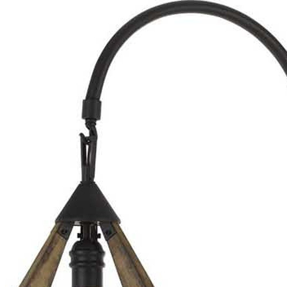 67" Black Traditional Shaped Floor Lamp HomeRoots