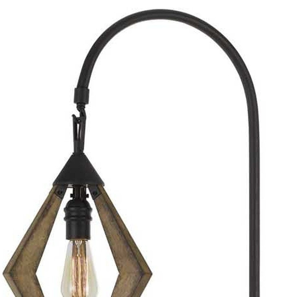 67" Black Traditional Shaped Floor Lamp HomeRoots