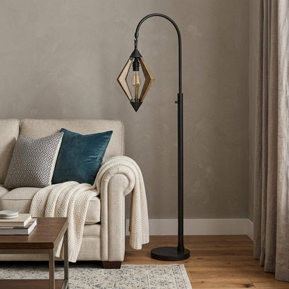 67" Black Traditional Shaped Floor Lamp HomeRoots