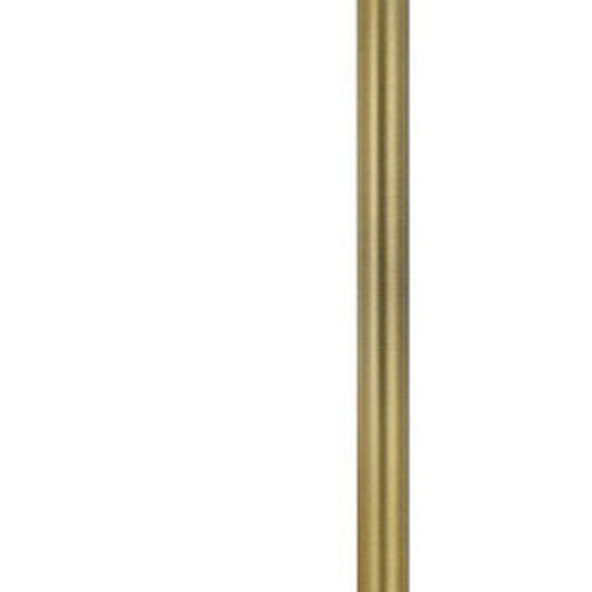 62" Nickel Tray Table Floor Lamp With White Drum Shade HomeRoots
