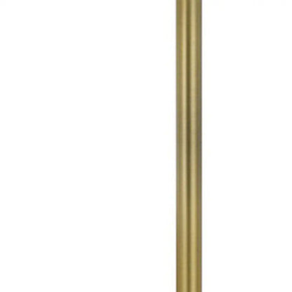 62" Nickel Tray Table Floor Lamp With White Drum Shade HomeRoots