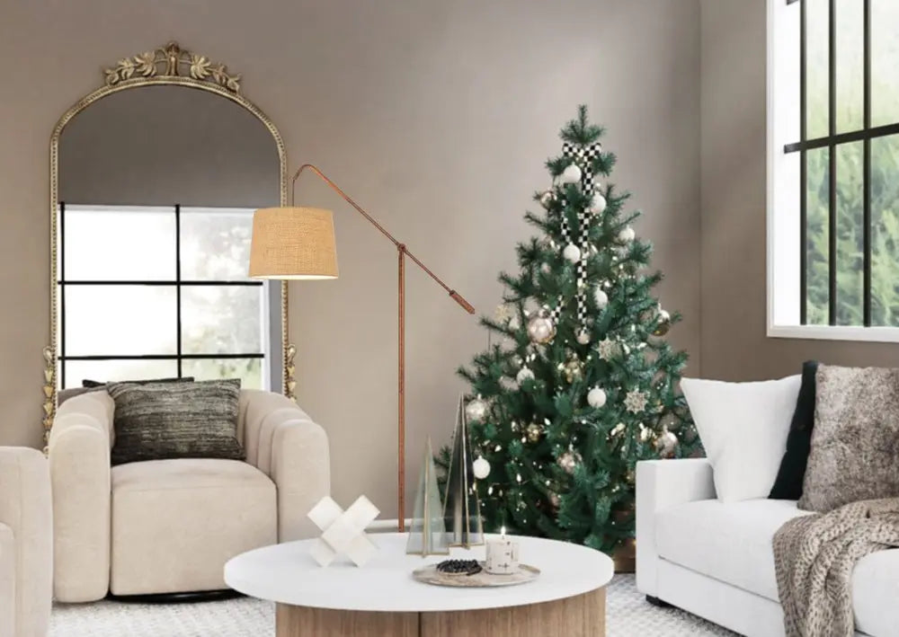 68" Rusted Adjustable Traditional Shaped Floor Lamp With Rust Drum Shade HomeRoots