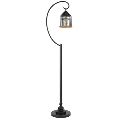 63" Bronze Traditional Shaped Floor Lamp HomeRoots