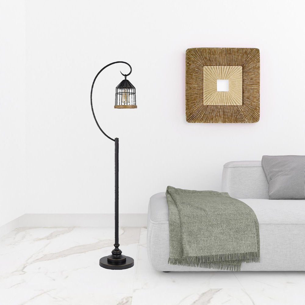 63" Bronze Traditional Shaped Floor Lamp HomeRoots