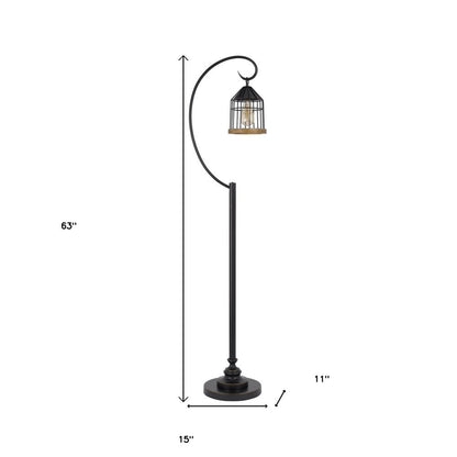 63" Bronze Traditional Shaped Floor Lamp HomeRoots