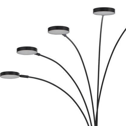 82" Bronze Five Light Led Arc Floor Lamp HomeRoots