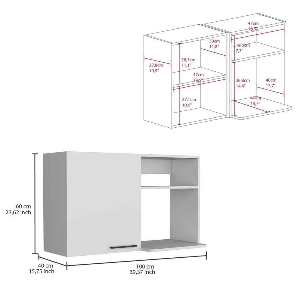 24" X 39" White Stainless Steel and Wood Utility Cabinet With Sink HomeRoots