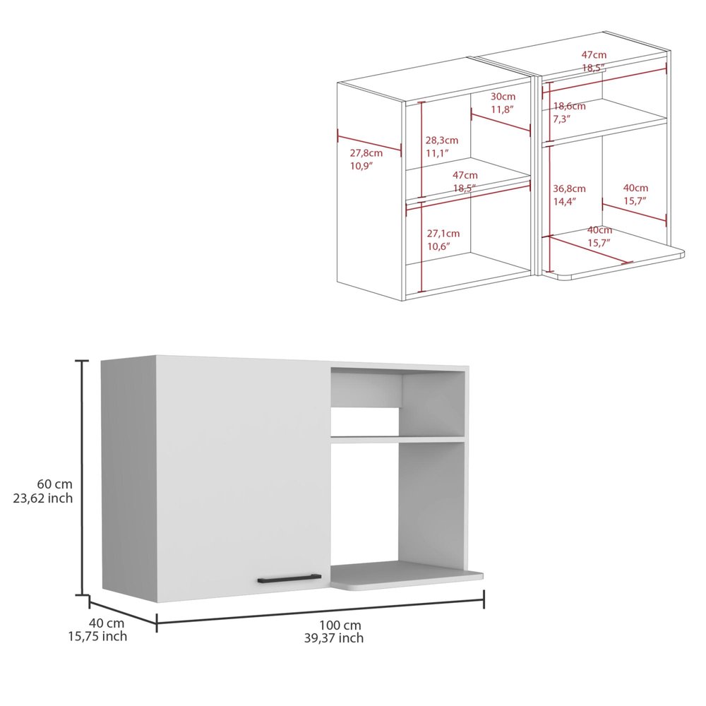 24" X 39" White Stainless Steel and Wood Utility Cabinet With Sink HomeRoots