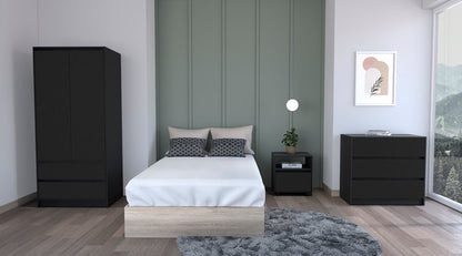 Three Piece Black Bedroom Set HomeRoots