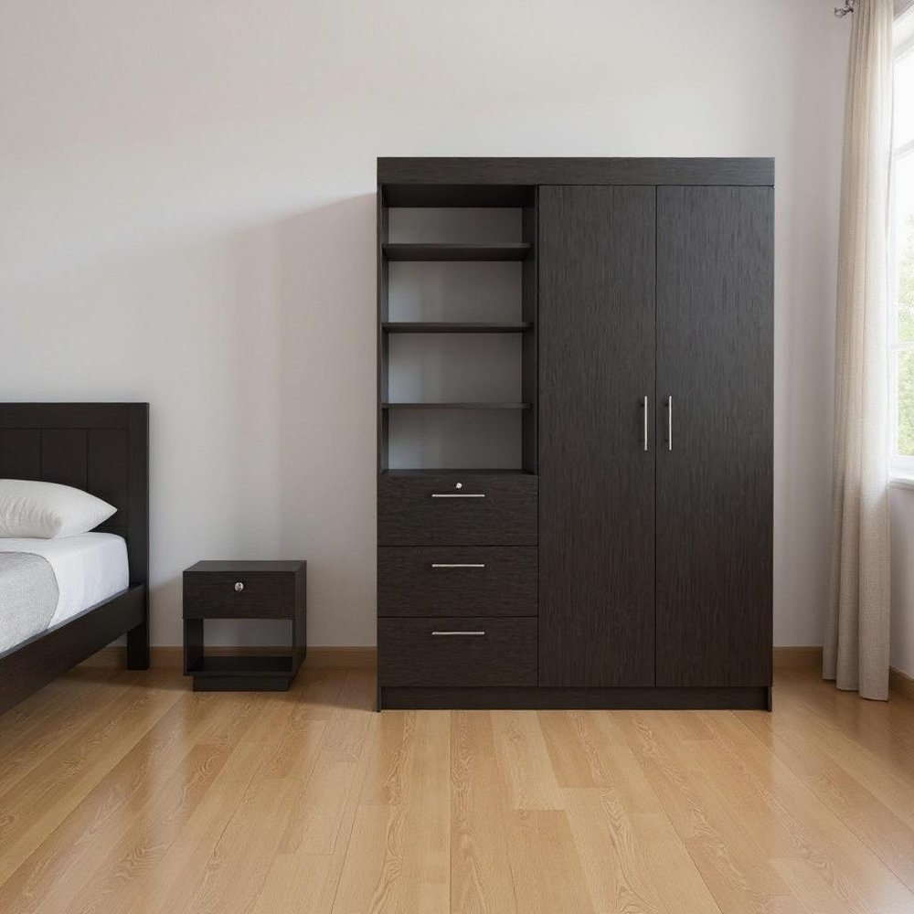 Two Piece Black Bedroom Set — view 6