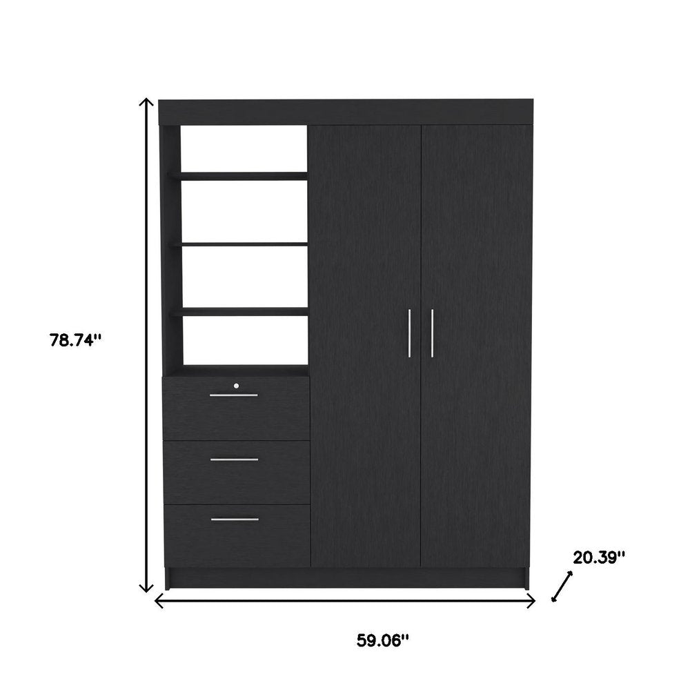 Two Piece Black Bedroom Set — view 5