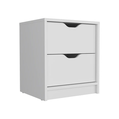 Two Piece White Bedroom Set