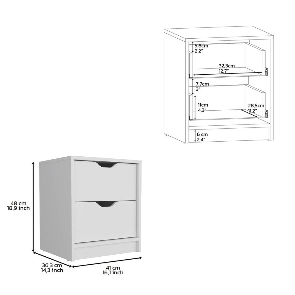 Two Piece White Bedroom Set HomeRoots