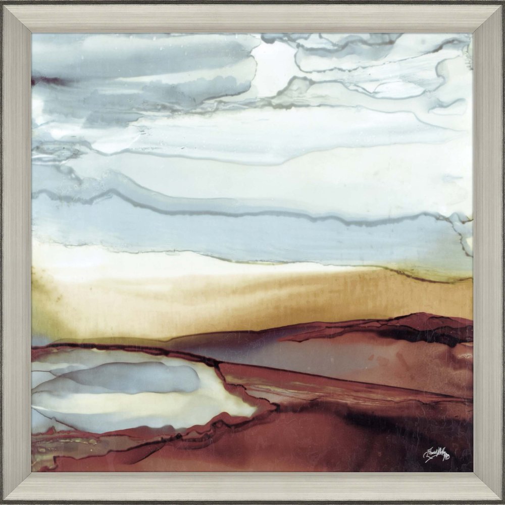 New Sky Square Silver Framed Print Wall Art — view 1