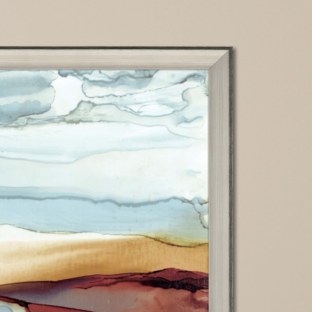 New Sky Square Silver Framed Print Wall Art — view 2