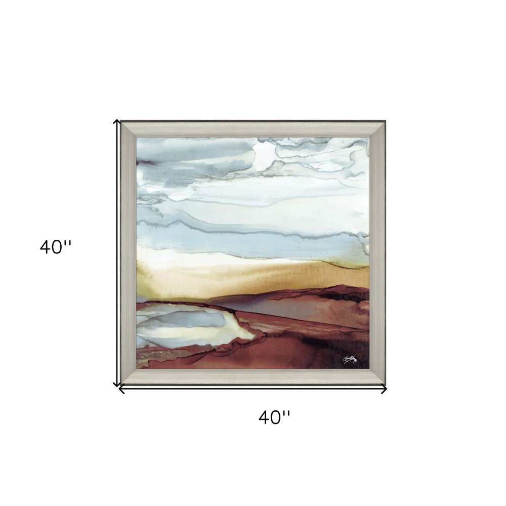 New Sky Square Silver Framed Print Wall Art — view 3