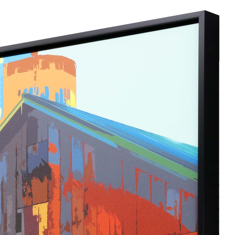 Country Barn Black Floater Frame Print Wall Art — view 3