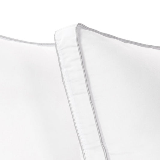 Set of Two Microfiber Down Alternative Medium Hypoallergenic Queen Size Bed Pillows HomeRoots