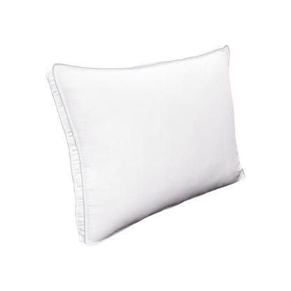 Set of Two Microfiber Down Alternative Medium Hypoallergenic Queen Size Bed Pillows