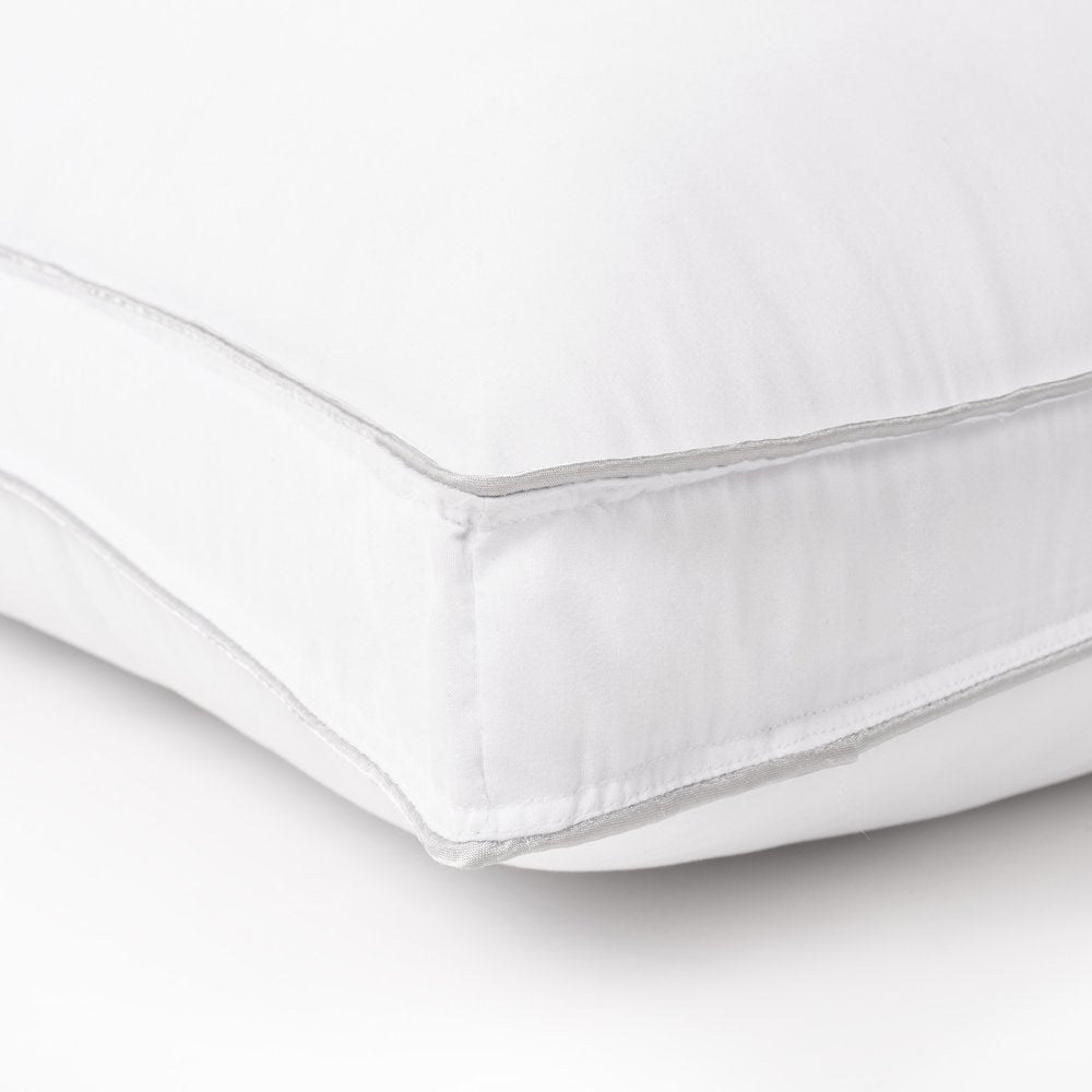 Set of Two Microfiber Down Alternative Medium Hypoallergenic Standard Size Bed Pillows HomeRoots