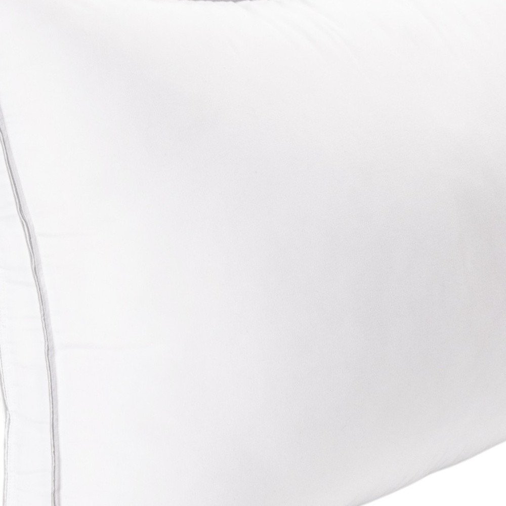 Set of Two Microfiber Down Alternative Medium Hypoallergenic Standard Size Bed Pillows HomeRoots
