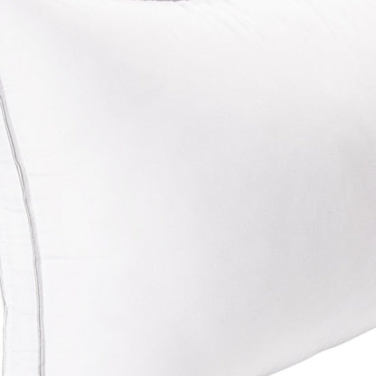 Set of Two Microfiber Down Alternative Medium Hypoallergenic Standard Size Bed Pillows HomeRoots