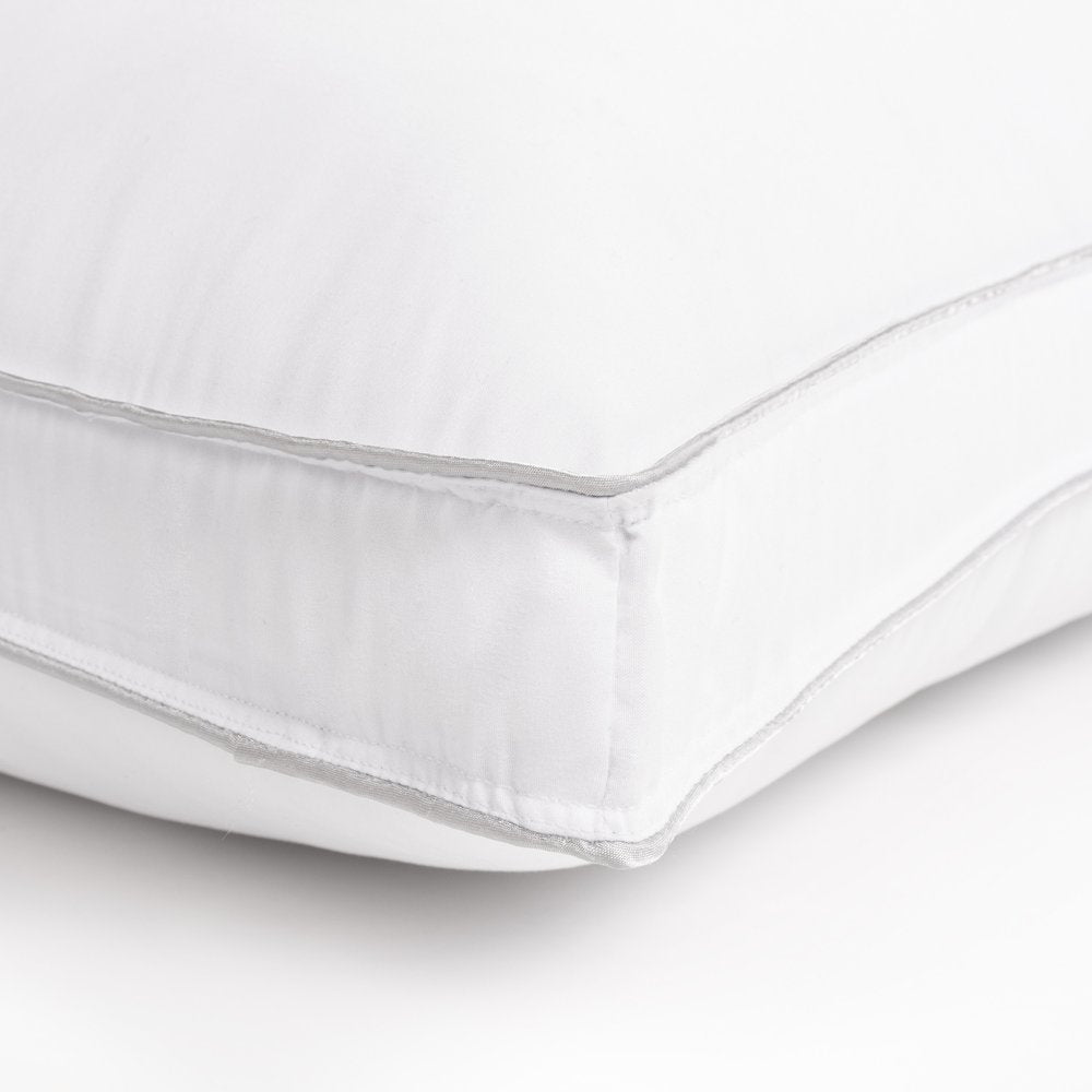 Set of Two Microfiber Down Alternative Medium Hypoallergenic Standard Size Bed Pillows HomeRoots
