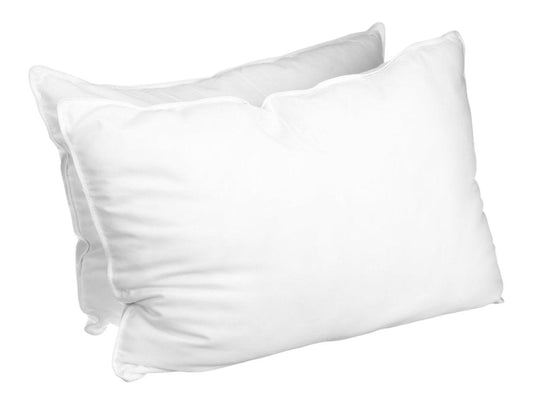 Set of Two Microfiber Down Alternative Medium Hypoallergenic King Size Bed Pillows HomeRoots