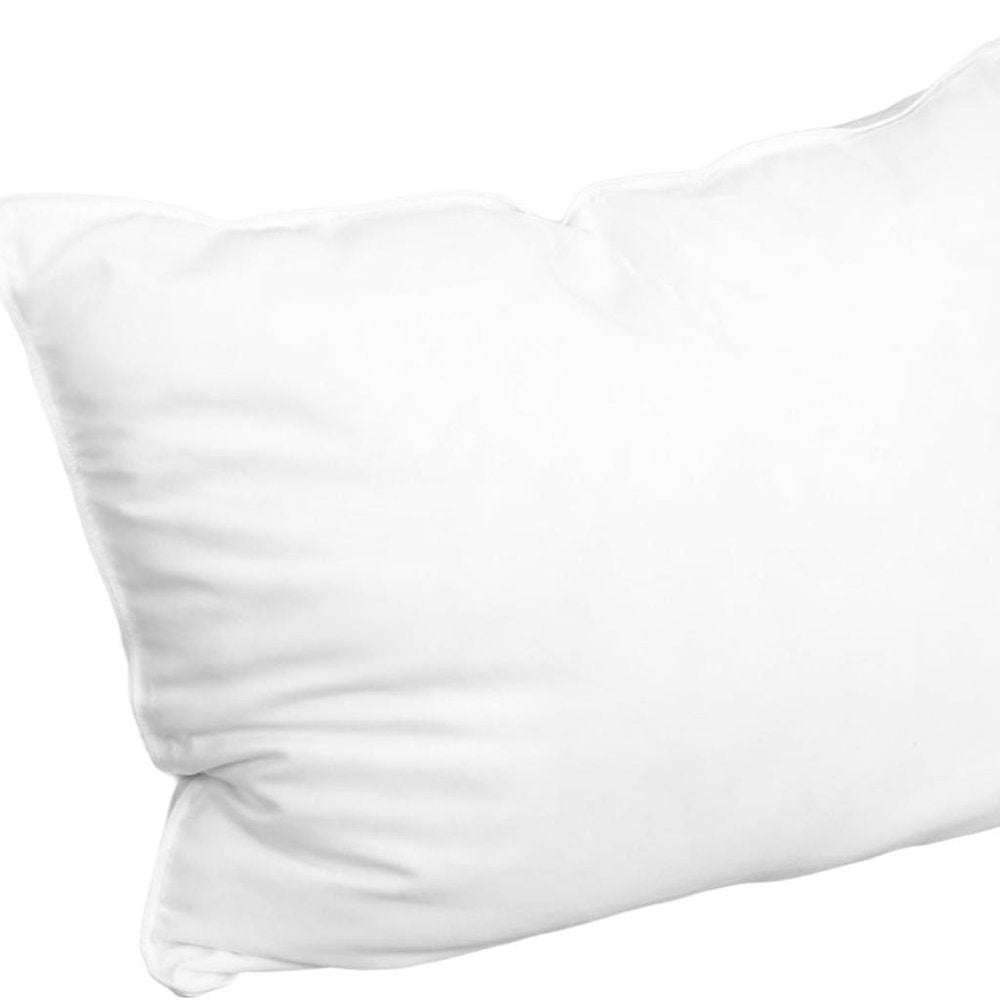 Set of Two Microfiber Down Alternative Medium Hypoallergenic King Size Bed Pillows HomeRoots