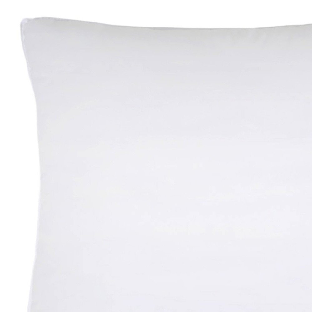Set of Two Microfiber Down Alternative Medium Hypoallergenic European Size Bed Pillows HomeRoots